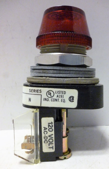 Allen-Bradley 800T-Q10R Series N 120 V AC/DC 30.5 mm Red Pilot Light
