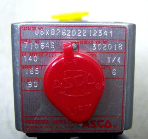 ASCO Solenoid Valve Usx8262D2212341 1/4" Plug-In
