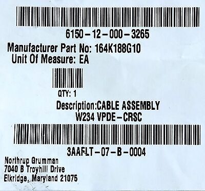 Turck 164K188G10 W234 VPD-CRSC PLC Cable Assembly