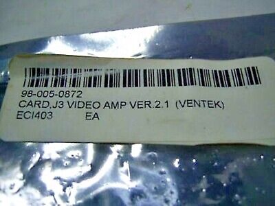 Ventek Video Amplifier Card J3 Rev 2.1 ECI403