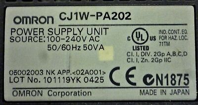 Omron CJ1W-PA202 PLC Power Supply Unit