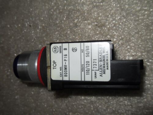 1 Allen-Bradley 800MR-PT16B BLUE ROUND PILOT LIGHT