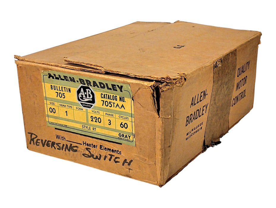 Allen-Bradley 705TAA 220 V AC NEMA Size 00 Magnetic Starter in NEMA 1 Enclosure