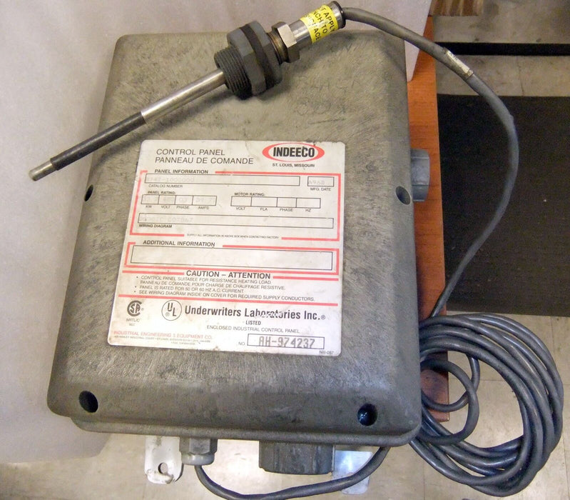 Indeeco Heater Control Panel 874Z-100000U
