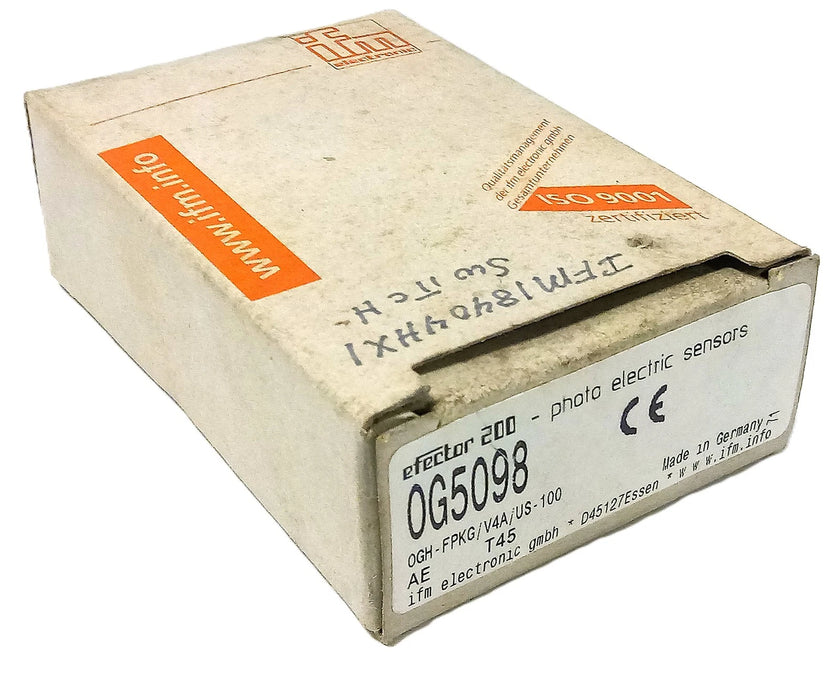 Efector OGH-FPKG/V4A/US-100 OG5098 10-36 V DC Photoelectric Proximity Sensor