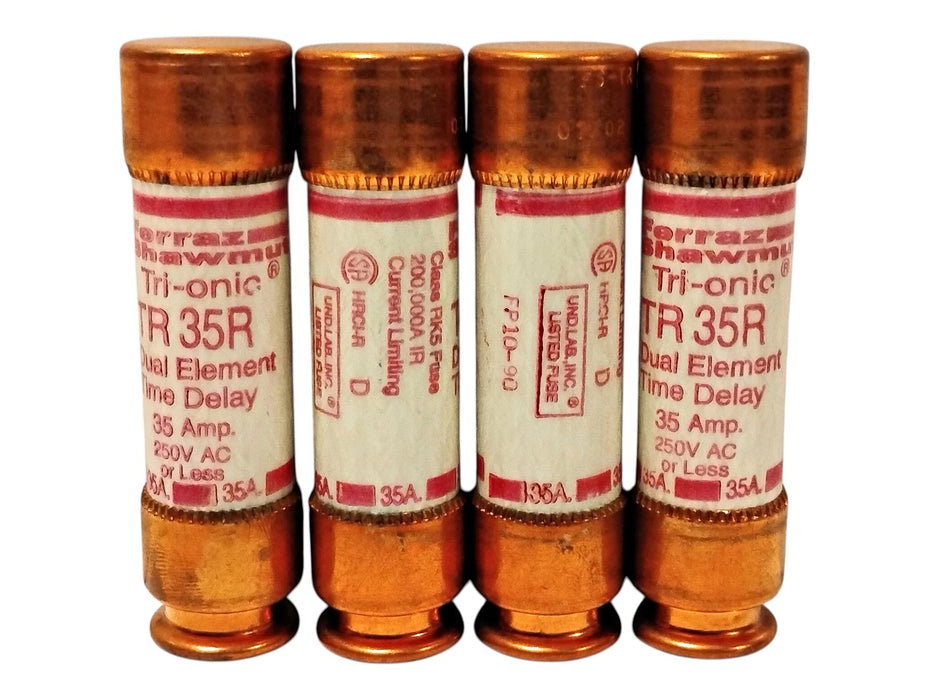 Ferraz Shawmut TR35R 250 V AC 35 A Current-Limiting Time-Delay Fuses