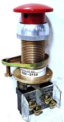 Allen-Bradley 800H-DP6A Heavy Duty Momentary Red Mushroom Push Button