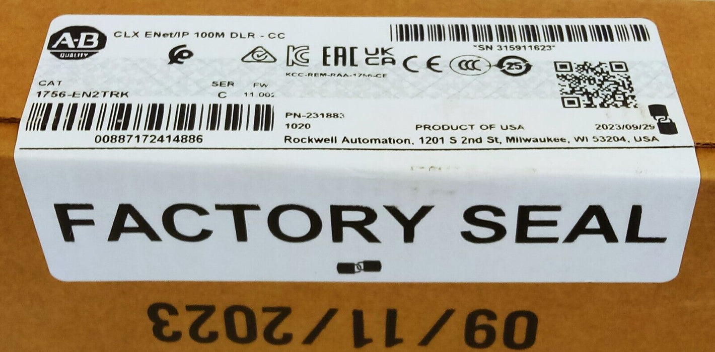 Allen-Bradley 1756-EN2TRK Ser C FW 11.002 PLC Ethernet Switch