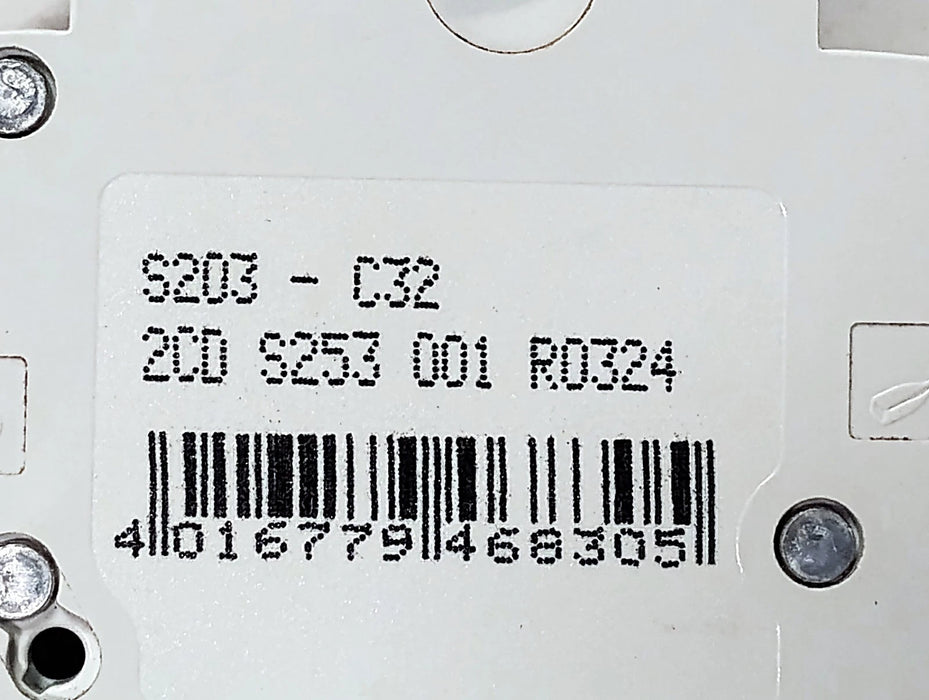 ABB S203-C32 440 V AC 32 A 3-Pole Miniature Circuit Breaker