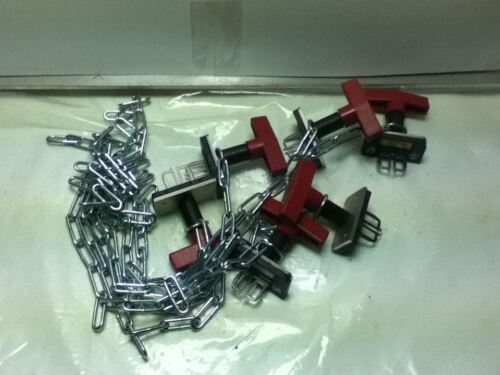 LOT OF 6 CHAINED HANDLES