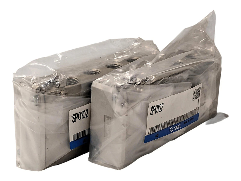 SMC SP0102 Pneumatic Manifold Base w/ 1/4 in NPT Ports