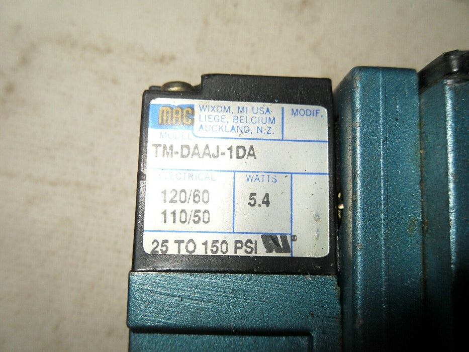 MAC VALVE 82A-BC-000-TM-DAAP-1DK w/ PR82AGADA Pressure Regulator