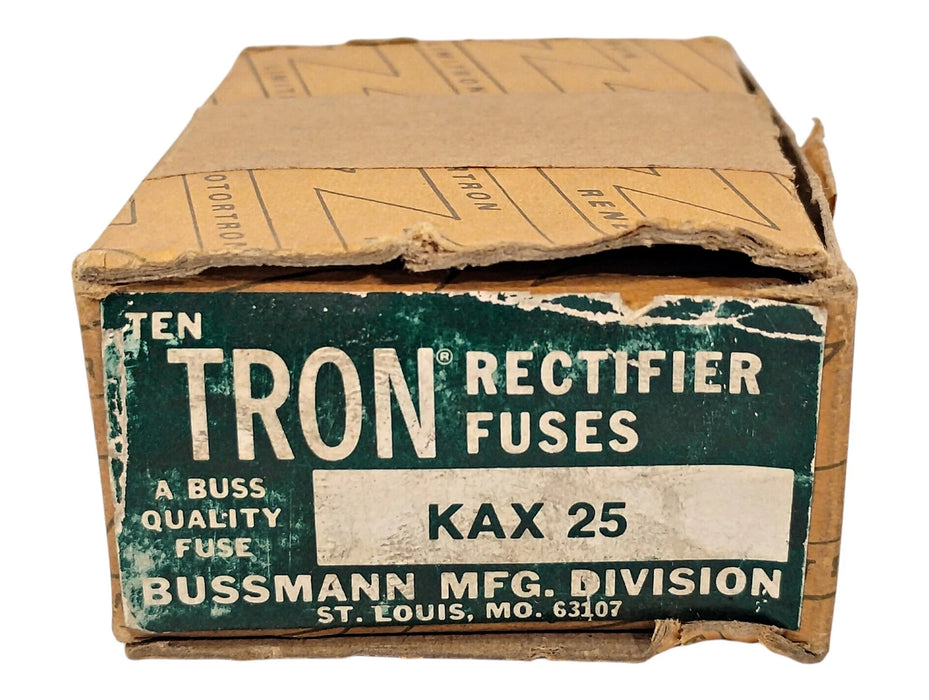 Bussmann KAX-25 250 V AC/DC 25 A Current-Limiting Fast-Acting Rectifier Fuses