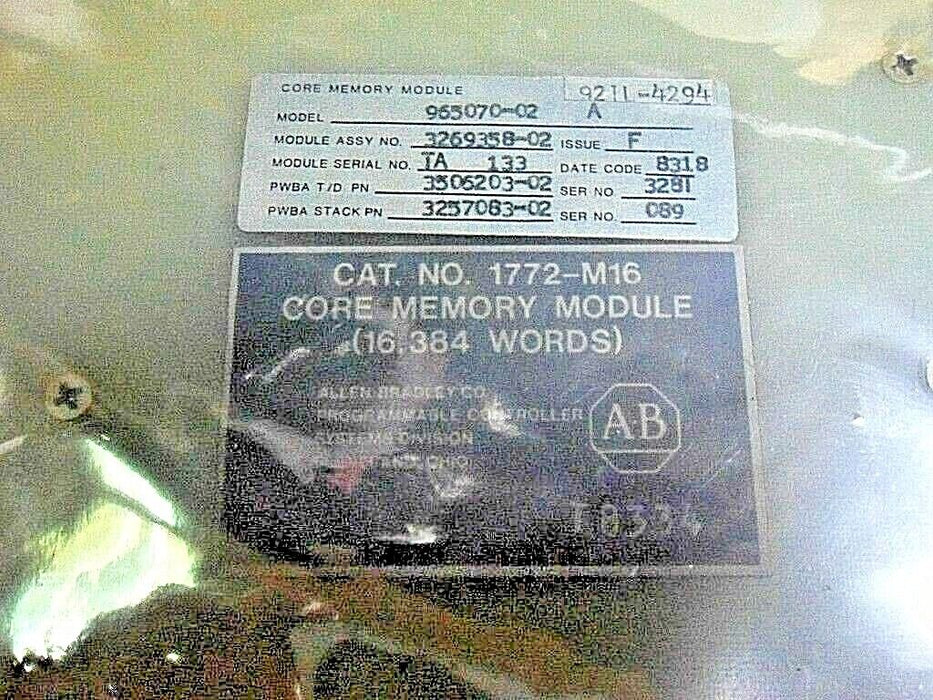 Allen-Bradley 1772-M16 Memory Module