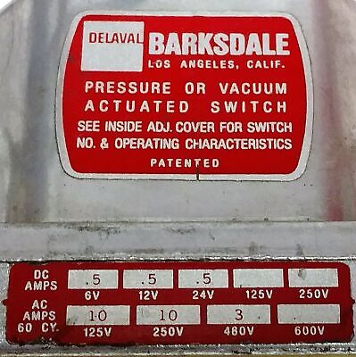 Barksdale D1H-H2SS Pressure Switch