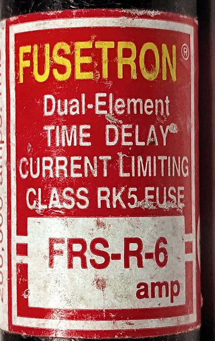 Bussmann FRS-R-6 600VAC 6 A Class RK5 Time-Delay Current-Limiting Fuses