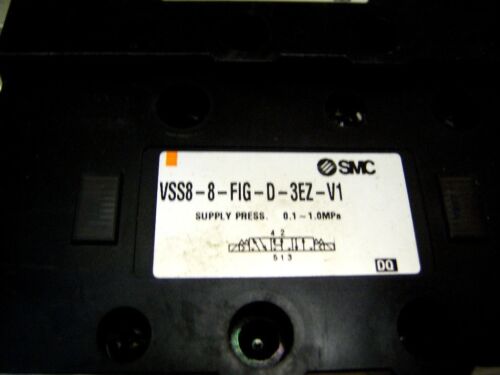 SMC VSS8-8-FIG-D-3EZ-V1 Solenoid Valve with 21-26 V Coil