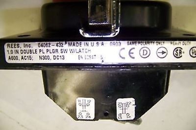 Rees Inc 04062-032 0903 Selector Switch Same Polarity