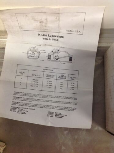 IN LINE LUBRICATORS WPP-AR 8/4 LUBRICATOR