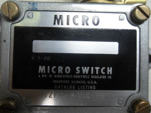 MICRO SWITCH BZF23AN4RH Limit Switch