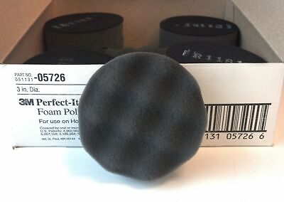 3M 051131-05726 05726 3" Perfect-It Hookit Foam Polishing Pad - Qty 10