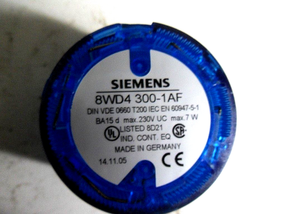 Siemens 8WD4300-1AF Stack Light Blue Signal