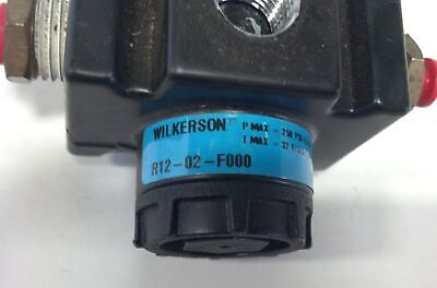Wilkerson R12-02-F000 250 PSI Pneumatic Regulator w/ Numatics 2092614 Gauge