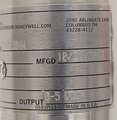 Honeywell 060-4256-06TJG Pressure Sensor