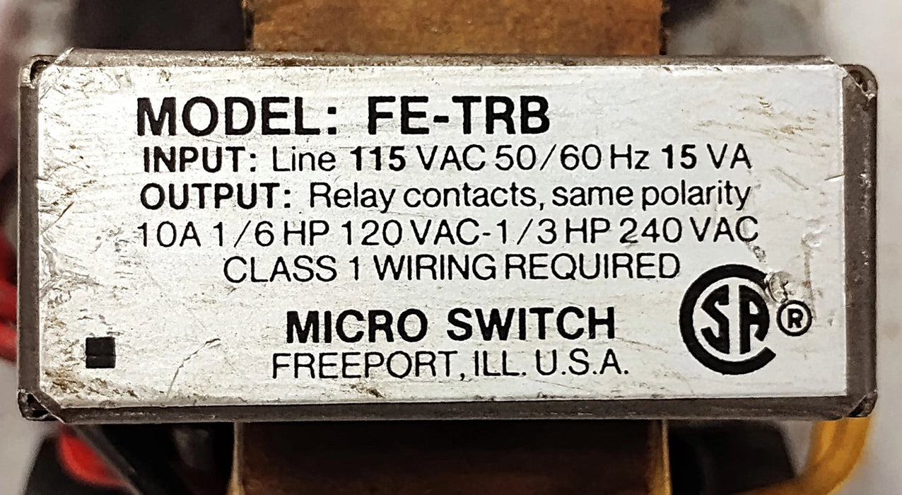 Micro Switch FE-TRB 115 V AC 15 VA Transformer w/ 2 Octal Relay Sockets