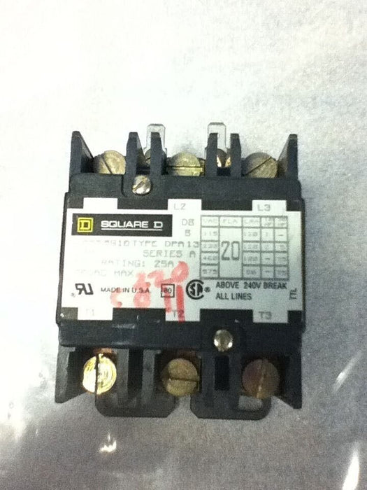 Square D 8910-DPA13 Series A Contactor