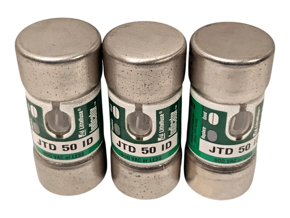 Littelfuse JTD 50 ID 600VAC 50 A Current-Limiting Time-Delay Fuse w/ Indicator