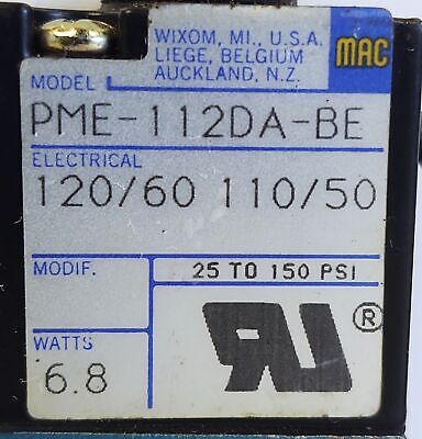 MAC Valves 1PME-112DA-BE Solenoid Valve
