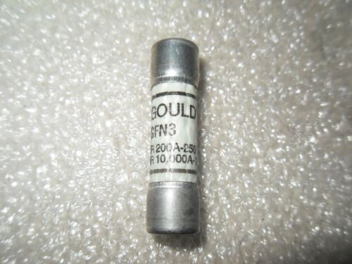 1 LOT OF 10 Gould Shawmut GFN3 250V TIME DELAY FUSES