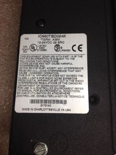 FANUC IC660TBD024K TERMINAL ASSY