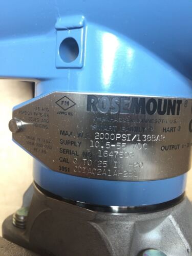 Rosemount 3051Cd1A02A1Ah2B1 Pressure Transmitter