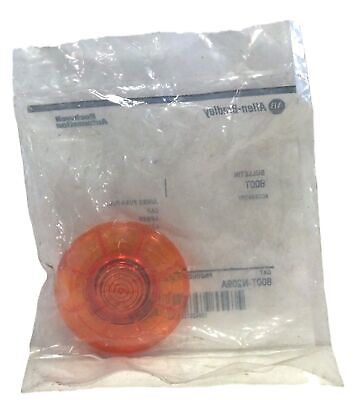 Allen-Bradley 800T-N209A Ser C Jumbo Push-Pull Amber Illuminated Mushroom Button