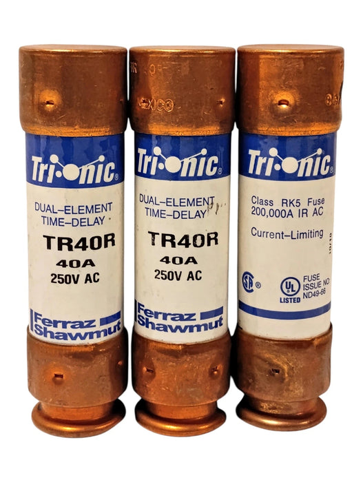 Mersen TR40R 250 v AC 40 A Current-Limiting Time-Delay Fuses
