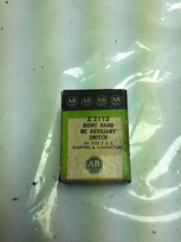 Allen-Bradley Z-2113 RIGHT HAND NC AUXILIARY SWITCH