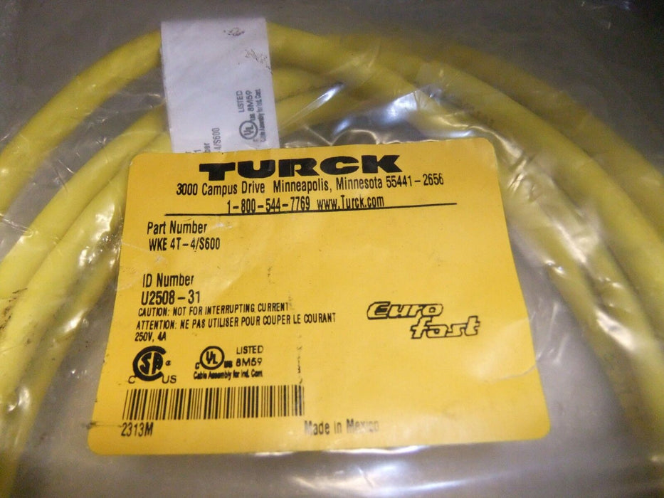 Turck Eurofast Cordset WKE 4T-4/S600