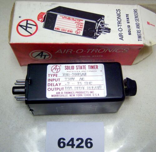 Air-O-Tronics Relay / Timer Tdr-2015A1 .2-15 Sec 10A 230 Vac
