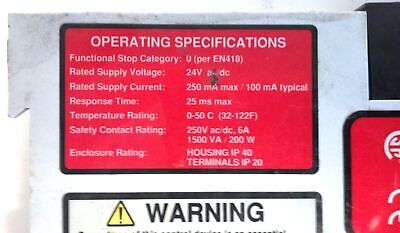 Banner ES-FA-9A E-Stop Safety Relay Module 24V AC/DC