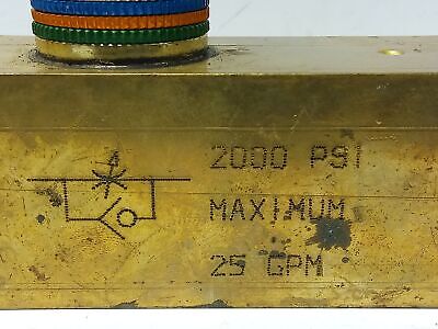 Parker F1200B COLORFLOW 2000 psi Adjustable Hydraulic Flow Control Valve