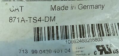 Allen-Bradley 871A-TS4-DM Micro 4 Pin Straight Male PG7 PLC Cable Connector
