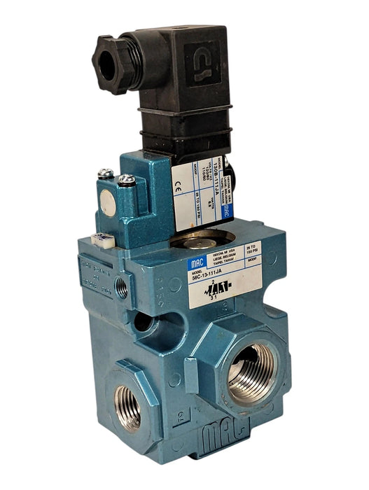 MAC Valves 56C-13-111JD 25-150 psi Pneumatic Solenoid Valve w/ 110/120 V AC Coil