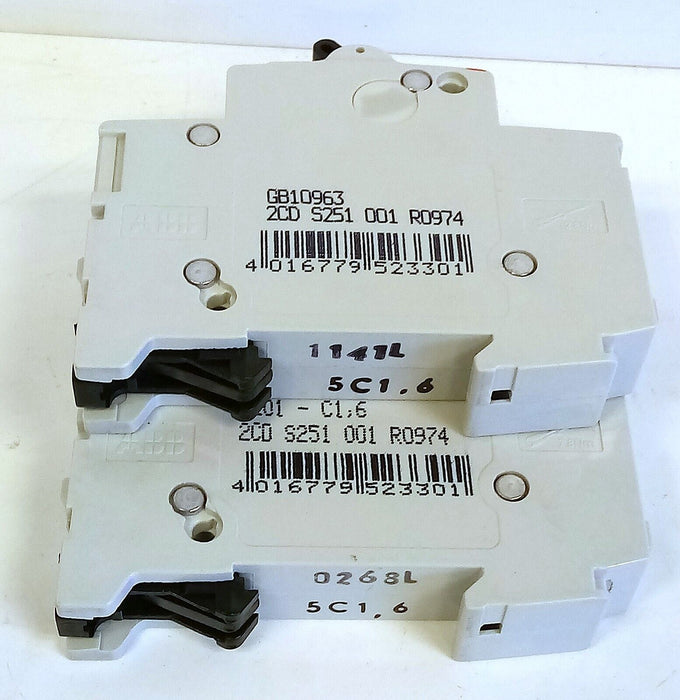 ABB S201-C16 2CD S251 001 R9074 230/400 V AC Miniature Circuit Breaker