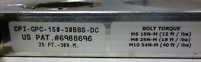 Destaco CPI-GPC-150-30BBS-DC Clamp