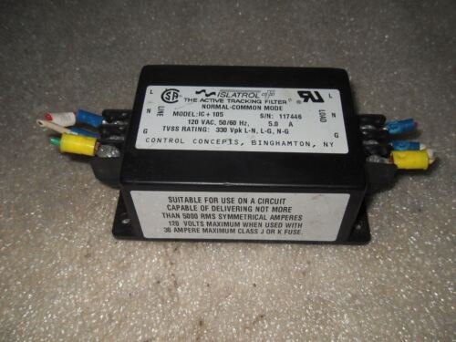 Control Concepts Islatrol IC+105 Acting Tracking Filter