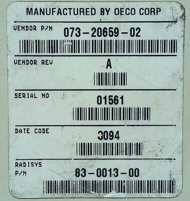 RadiSys EMC-PS50 83-0013-00 85-264 V AC 47-440 Hz 1 A Power Supply