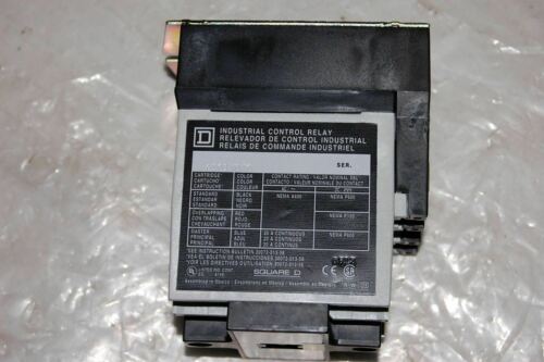 Square D 8501XO40 SER A INDUSTRIAL CONTROL RELAY 440/480V