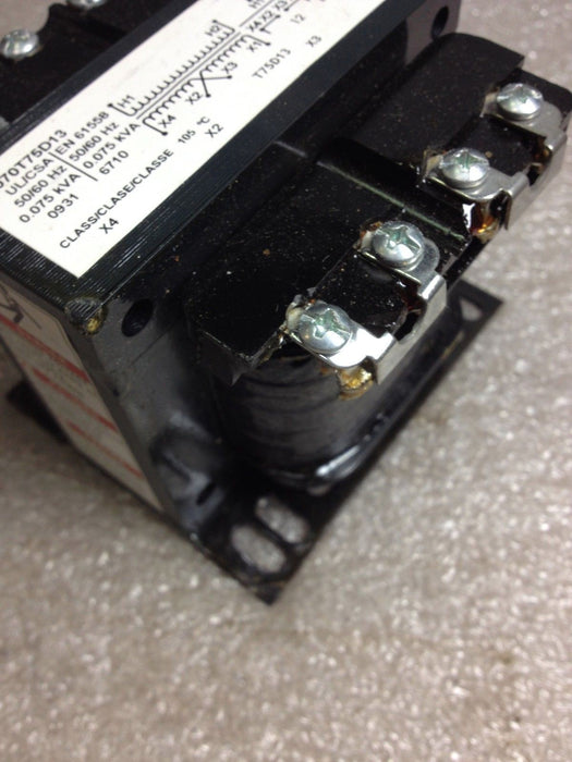 Square D 9070T75D13 Industrial Control Transformer